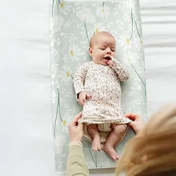 GRSSDER Soft Jersey Knit Changing Pad Cover Set 2 Pack