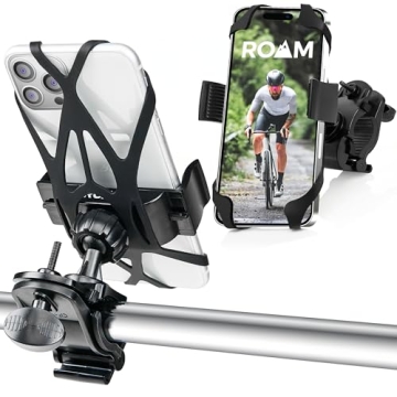 Roam Bike Phone Holder - Mount for Bicycles, Motorcycles & E-Bikes - Universal Fit, 360° Rotation, ...