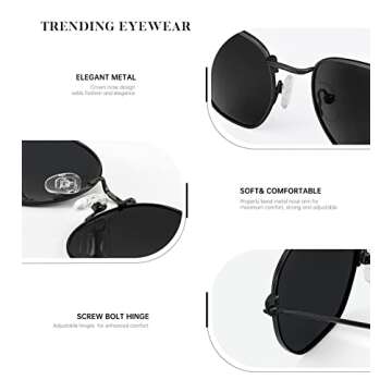KALIYADI Polarized Square Sunglasses for Men and Women