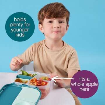 b.box Mini Lunch Box - Lightweight, Leak-Proof, BPA Free
