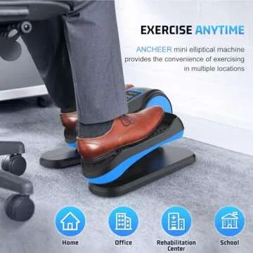 ANCHEER Under Desk Elliptical for Seniors - Quiet & Compact