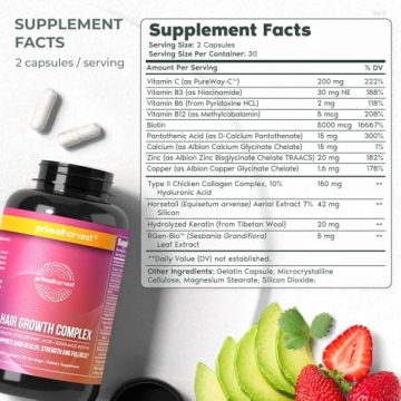 Primal Harvest Hair Growth Vitamins - 1 Pack