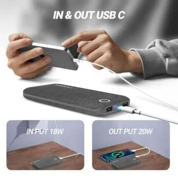 COOFLY Portable Charger 10000mAh Fast Charge Power Bank