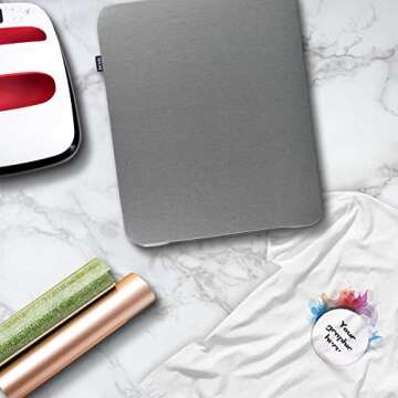 REALIKE Heat Press Mat for Cricut Easypress 2/Cricut Easypress(12X12 inch, 2 Mats), Easy Press Mat for HTV Craft Vinyl Ironing Insulation Transfer Projects