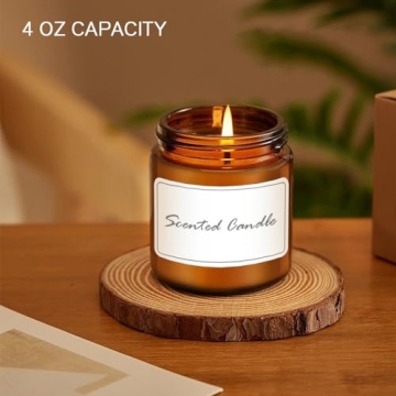 Premium Amber Glass Jars for Kitchen & Bathroom Storage