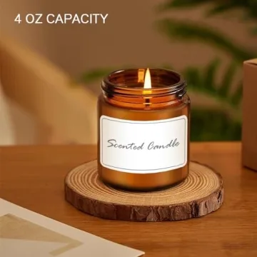 Premium Amber Glass Jars for Kitchen & Bathroom Storage