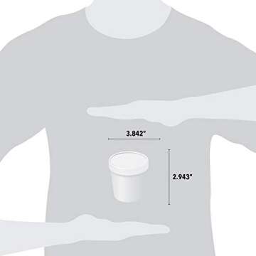 [10 Count] 16 oz Freezer Containers and Lids - With Non-vented Lids to Prevent Freezer Burn - Durable Heavy Duty Pint Ice Cream Containers! Frozen Dessert Supplies