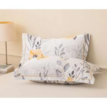 SLEEPBELLA King Size Black and Yellow Duvet Cover Set