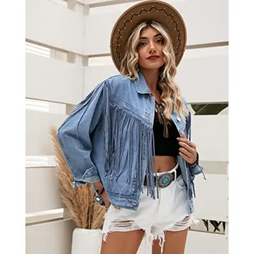 Vetinee Fringe Jacket for Women - Stylish Western Wear