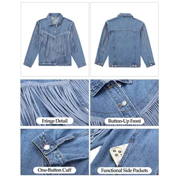 Vetinee Fringe Jacket for Women - Stylish Western Wear
