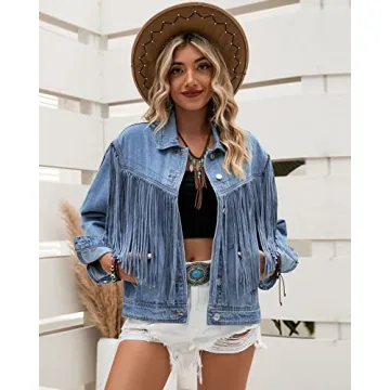 Vetinee Fringe Jacket for Women - Stylish Western Wear