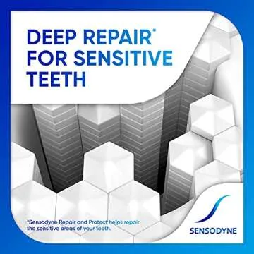 Sensodyne Repair and Protect Whitening Toothpaste, Toothpaste for Sensitive Teeth and Cavity Prevention, 3.4 oz (Pack of 3)