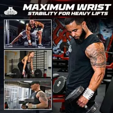 Bear Grips Weightlifting Wrist Wraps with Extra Support