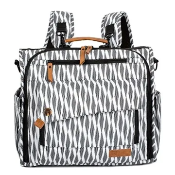ALLCAMP Zebra Diaper Bag Stylish and Functional Large Backpack