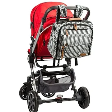 ALLCAMP Zebra Diaper Bag Stylish and Functional Large Backpack