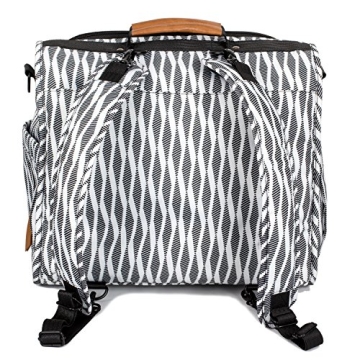 ALLCAMP Zebra Diaper Bag Stylish and Functional Large Backpack