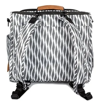 ALLCAMP Zebra Diaper Bag Stylish and Functional Large Backpack