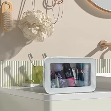 LETGO Clear Makeup Bags for Travel and Daily Use