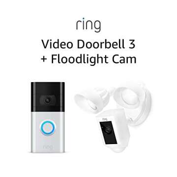 All-new Ring Video Doorbell 3 & Floodlight Camera (White)