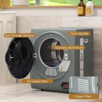 HOMCOM Portable Clothes Dryer for Apartments & RVs