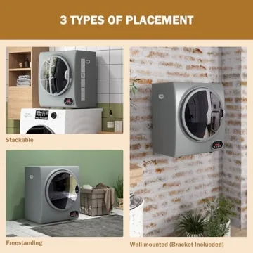 HOMCOM Portable Clothes Dryer for Apartments & RVs