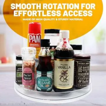 Lazy Susan Organizer – 11.5" Clear Plastic Turntable