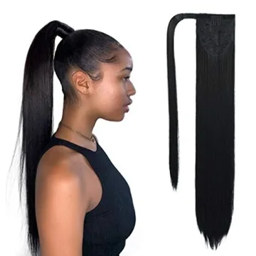 SEIKEA Clip in Ponytail Extension - 28 inch Synthetic Hairpiece