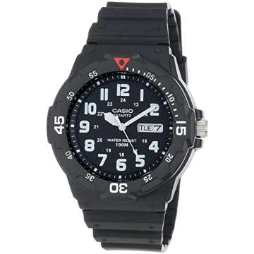 Casio Unisex MRW200H-4BV Water Resistant Analog Watch with Day Date Indicator
