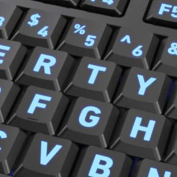 Azio Large Print Keyboard for Easy Typing Experience