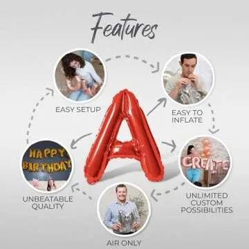 Galentines Letter Balloons for Vibrant Valentine Parties