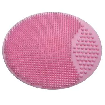 Baby Bath Brush, Baby Cradle Cap Brush, Silicone Massage Brush, Baby Comb, Children's Comb（3pcs） (Pink)