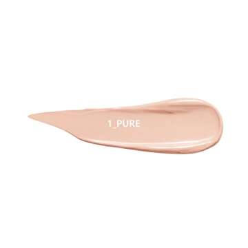 Amuse SEOUL DEW POWER VEGAN CUSHION 01 PURE | clear pink beige | Dewy, glow, long-lasting, double coverage, clean beauty, lightweight, natural look, foundation for sensitive skin, hydrating cushion