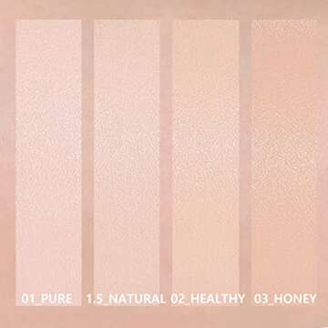 Amuse SEOUL DEW POWER VEGAN CUSHION 01 PURE | clear pink beige | Dewy, glow, long-lasting, double coverage, clean beauty, lightweight, natural look, foundation for sensitive skin, hydrating cushion