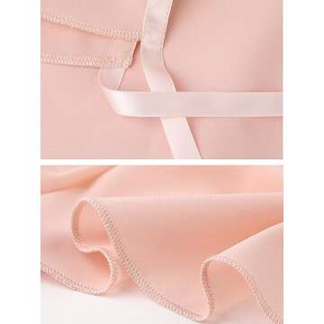 Soudittur Ballet Wrap Skirts Chiffon Dance Skirt for Toddler/Girls/Women (Pink, Large)