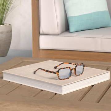 VANLINKER Retro Rectangle 90s Sunglasses for Trendy Style