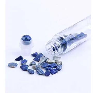 Gemstone Roller Balls - 10 Pack Essential Oil Bottles