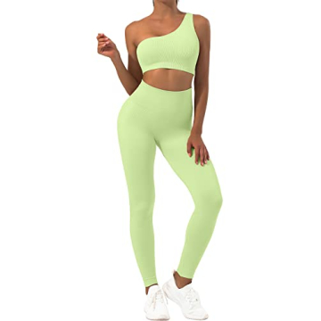 Sportneer Stylish Workout Sets in Avocado Green