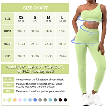 Sportneer Stylish Workout Sets in Avocado Green