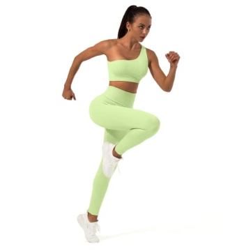 Sportneer Stylish Workout Sets in Avocado Green