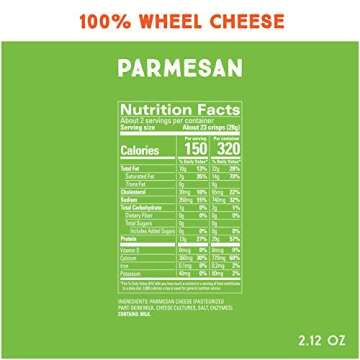 Whisps Cheese Crisps Parmesan Cheese | Protein Chips | Healthy Snacks | Protein Snacks, Gluten Free,...