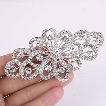 Elegant EVER FAITH Austrian Crystal Bridal Brooch for Women