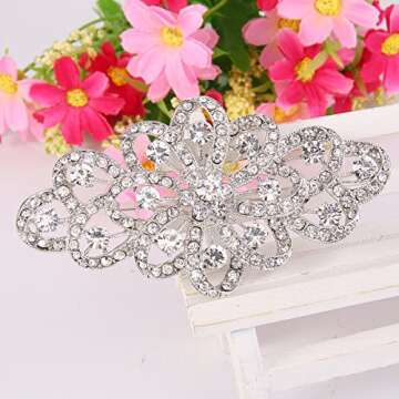 Elegant EVER FAITH Bridal Brooch for Weddings and Gifts