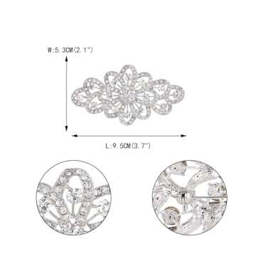 Elegant EVER FAITH Bridal Brooch for Weddings and Gifts