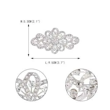 Elegant EVER FAITH Bridal Brooch for Weddings and Gifts