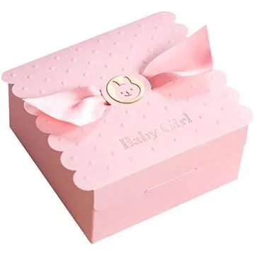 Floratek 30 PCS Baby Shower Favors Cute Baby Girl Angel Wings Designed Chocolate Packaging Box Candy...