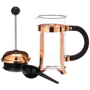 BODUM Chambord 3 Cup French Press Coffee Maker, Copper, 0.35 l, 12 oz