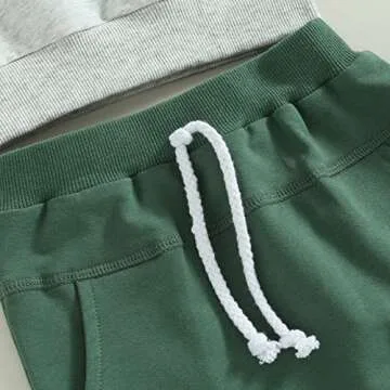 Allshope Toddler Summer Outfit Set for Baby Boys