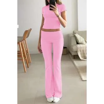 YETOWA Women's 2 Piece Lounge Outfits for All-Day Comfort