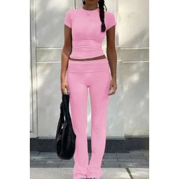 YETOWA Women's 2 Piece Lounge Outfits for All-Day Comfort