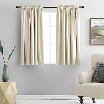DONREN Cream Beige Room Darkening Curtains for All Rooms